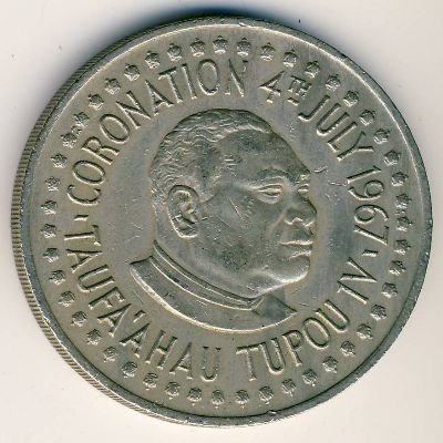 Тонга 50 сенити 1967 год - Коронация Тауфа ахау Тупоу IV