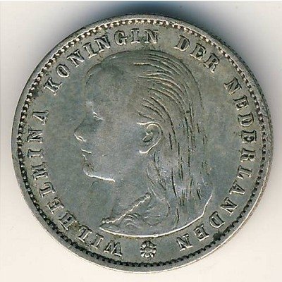 Нидерланды 25 центов 1897 год