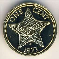 Багамские острова 1 цент 1971 год