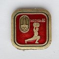 Значок. Москва 80. Олимпиада. Тяжелая атлетика