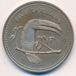 Белиз 5 долларов 1978 год