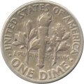 США 1 дайм (10 центов) 1948 год - Франклин Рузвельт (без отметки МД)