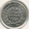 Боливия 10 сентаво 1882 год