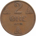 Норвегия 2 эре 1928 год - Король Хокон VII