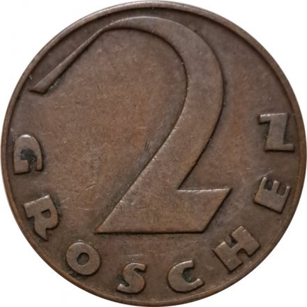 Австрия 2 гроша 1928 год