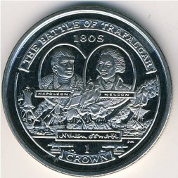 Остров Мэн 1 крона 2005 год