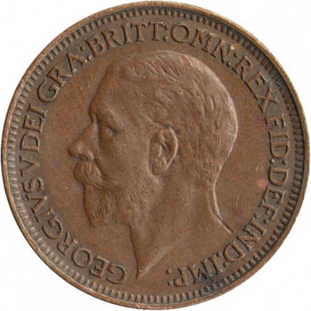 Великобритания 1 фартинг 1936 год