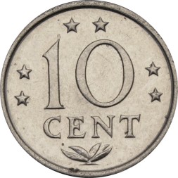 Антильские острова 10 центов 1979 год