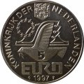 Нидерланды 5 евро 1997 год - Йохан ван Олденбарневелт (сертификат)
