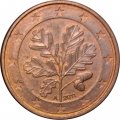 Германия 1 евроцент 2011 год (A)