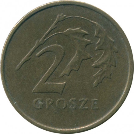 Польша 2 гроша 1998 год 