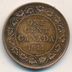 Канада 1 цент 1911 год