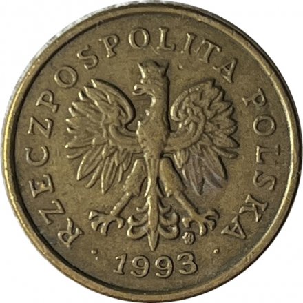 Польша 5 грошей 1993 год