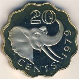 Свазиленд 20 центов 1979 год