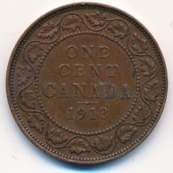 Канада 1 цент 1913 год