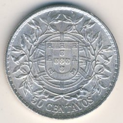 Португалия 50 сентаво 1914 год