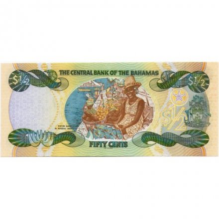 Багамские острова 50 центов 2001 года - UNC