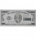 Сувенирная банкнота США 5000 долларов - UNC