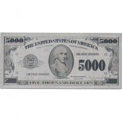 Сувенирная банкнота США 5000 долларов - UNC