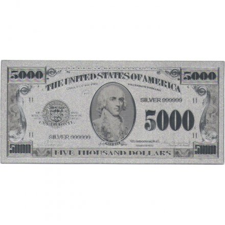 Сувенирная банкнота США 5000 долларов - UNC