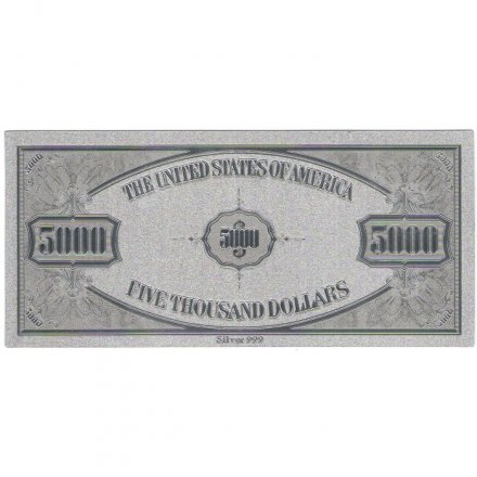 Сувенирная банкнота США 5000 долларов - UNC