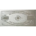 Сувенирная банкнота США 5000 долларов - UNC