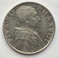 Ватикан 50 лир 1956 год Папа Пий XII