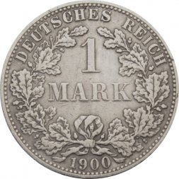 Германия 1 марка 1900 год (AA) 