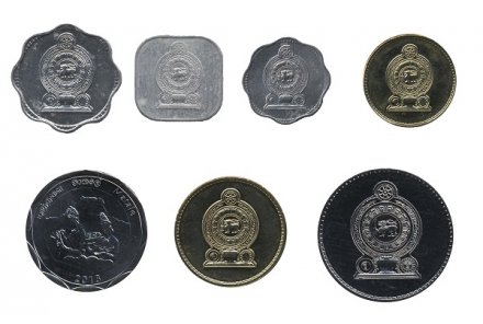 Набор из 7 монет Шри-Ланка 1978 - 2013 год