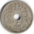 Дания 10 эре 1924 год - Король Кристиан X