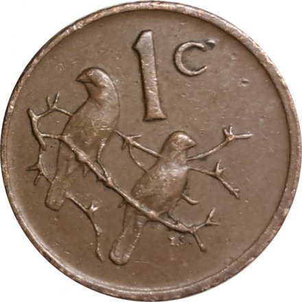 ЮАР 1 цент 1977 год