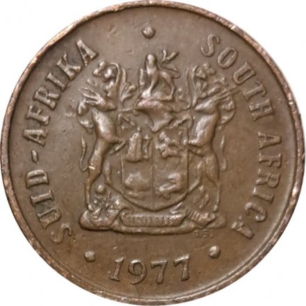 ЮАР 1 цент 1977 год