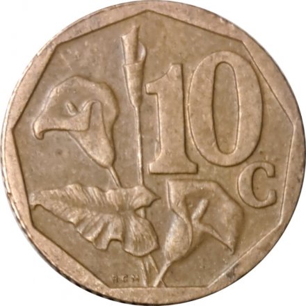 ЮАР 10 центов 1999 год - Зантедеския (Калла)