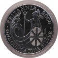Великобритания 2 фунта 2008 год - Британия (Одна унция серебра)
