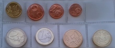 Набор из 8 евромонет Мальты 2012 год 