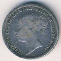 Великобритания 6 пенсов 1886 год