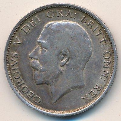 Великобритания 1/2 кроны 1914 год - Король Георг V