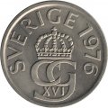 Швеция 5 крон 1976 год - Король Карл XVI Густав