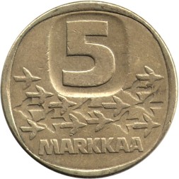 Финляндия 5 марок 1983 год (N) - Ледокол &quot;Урхо&quot;