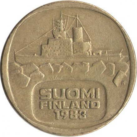 Финляндия 5 марок 1983 год (N) - Ледокол &quot;Урхо&quot;