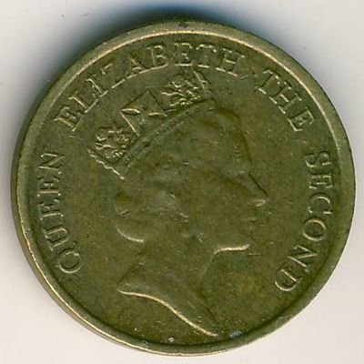 Гонконг 10 центов 1990 год