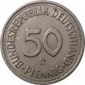 ФРГ 50 пфеннигов 1981 год (D)
