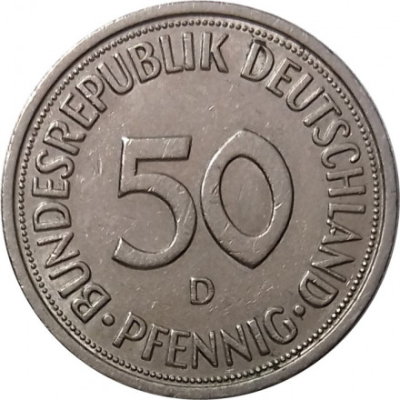 ФРГ 50 пфеннигов 1981 год (D)
