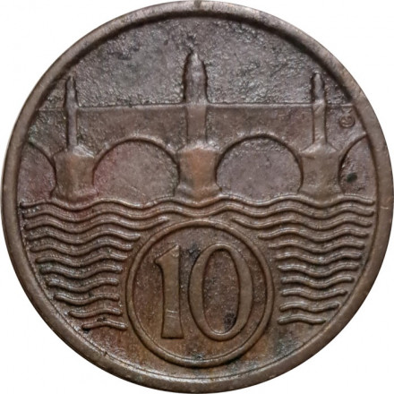 Чехословакия 10 геллеров 1935 год