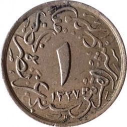 Египет 1/10 кирша 1909 год (?)