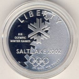 США 1 доллар 2002 год - XIX зимние Олимпийские Игры, Солт-Лейк-Сити 2002
