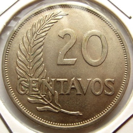 Перу 20 сентаво 1940 год