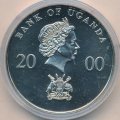 Уганда 1000 шиллингов 2000 год - 10 лет объединению Германии