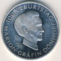Германия 10 евро 2009 год - 100 лет со дня рождения Марион Донхофф