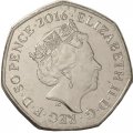 Великобритания 50 пенсов 2016 год - Олимпийские Игры. Рио-де-Жанейро 2016 - UNC
